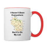 Havent Been Everywhere - Wisconsin - Contrast Coffee Mug - white/red