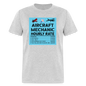 Aircraft Mechanic Hourly Rate - Color - Unisex Classic T-Shirt - heather gray