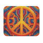 Hippie Peace Sign - v8 - Mouse Pad (Rectangle)