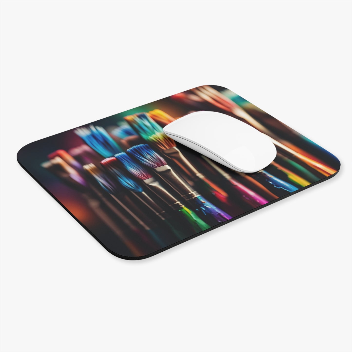 Art - Colorful Paint Brushes - Mouse Pad (Rectangle)