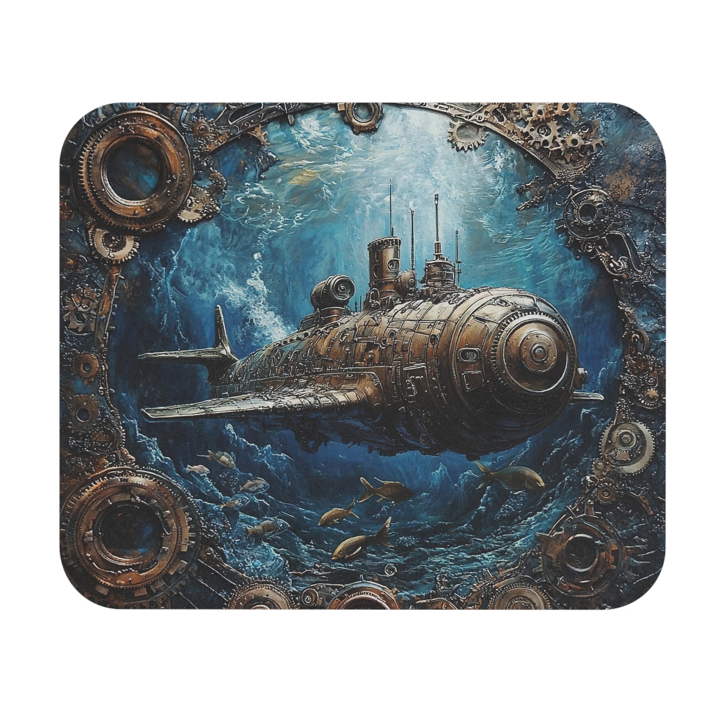 Steampunk - Submarine v1 - Mouse Pad (Rectangle)