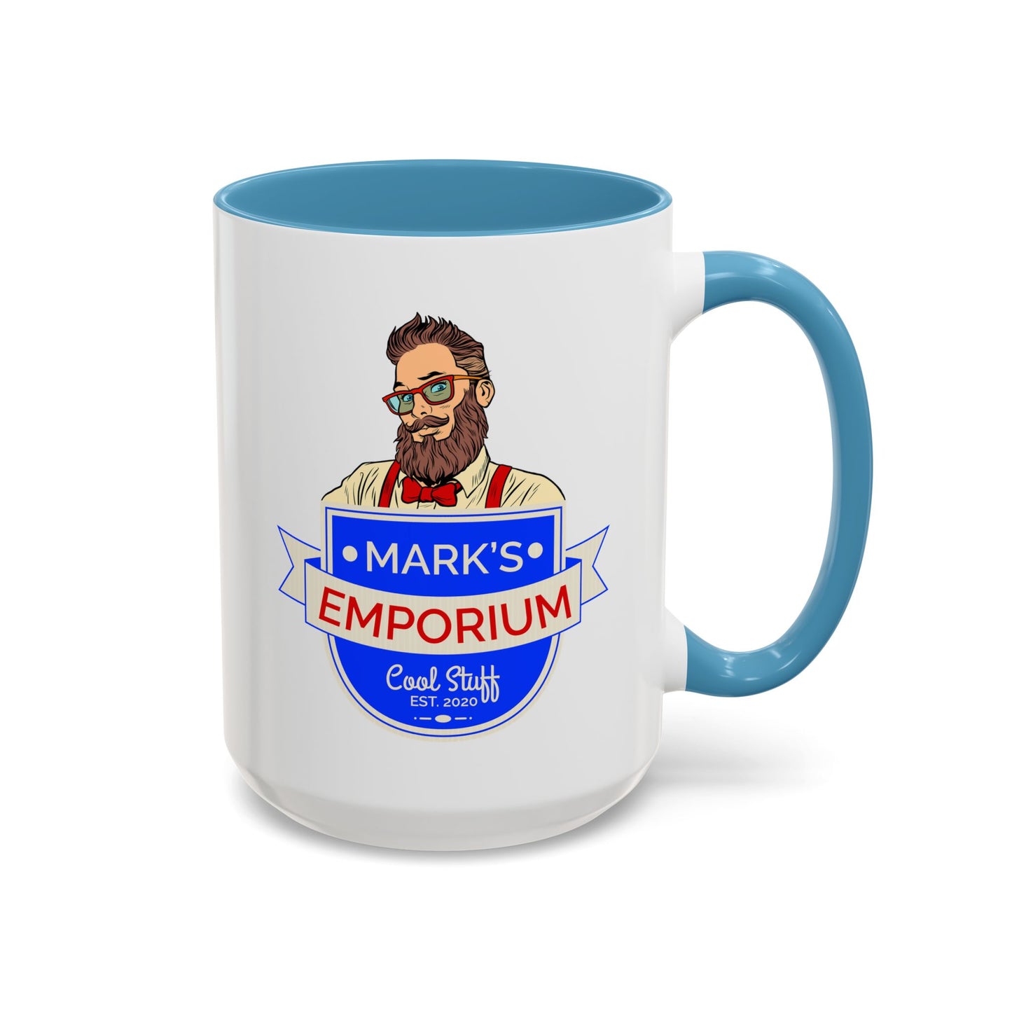 Printify - Mark's Emporium Logo - Accent Coffee Mug (15oz)