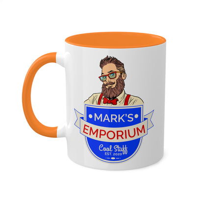 Printify - Mark's Emporium Logo - Colorful Mugs, 11oz