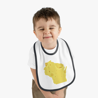 Wisconsin - Cheese - Baby Jersey Bib