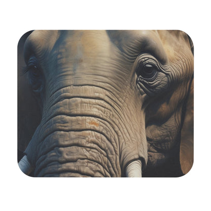 Elephants - Elephant Face - Front - Mouse Pad (Rectangle)