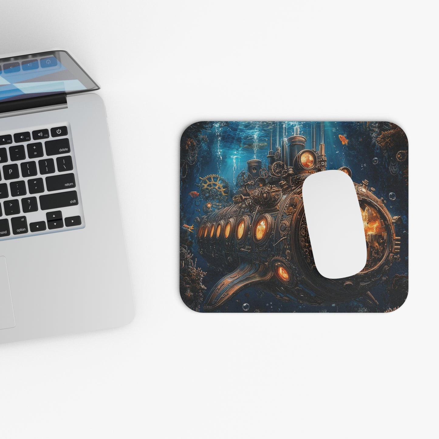 Steampunk - Submarine v4 - Mouse Pad (Rectangle)