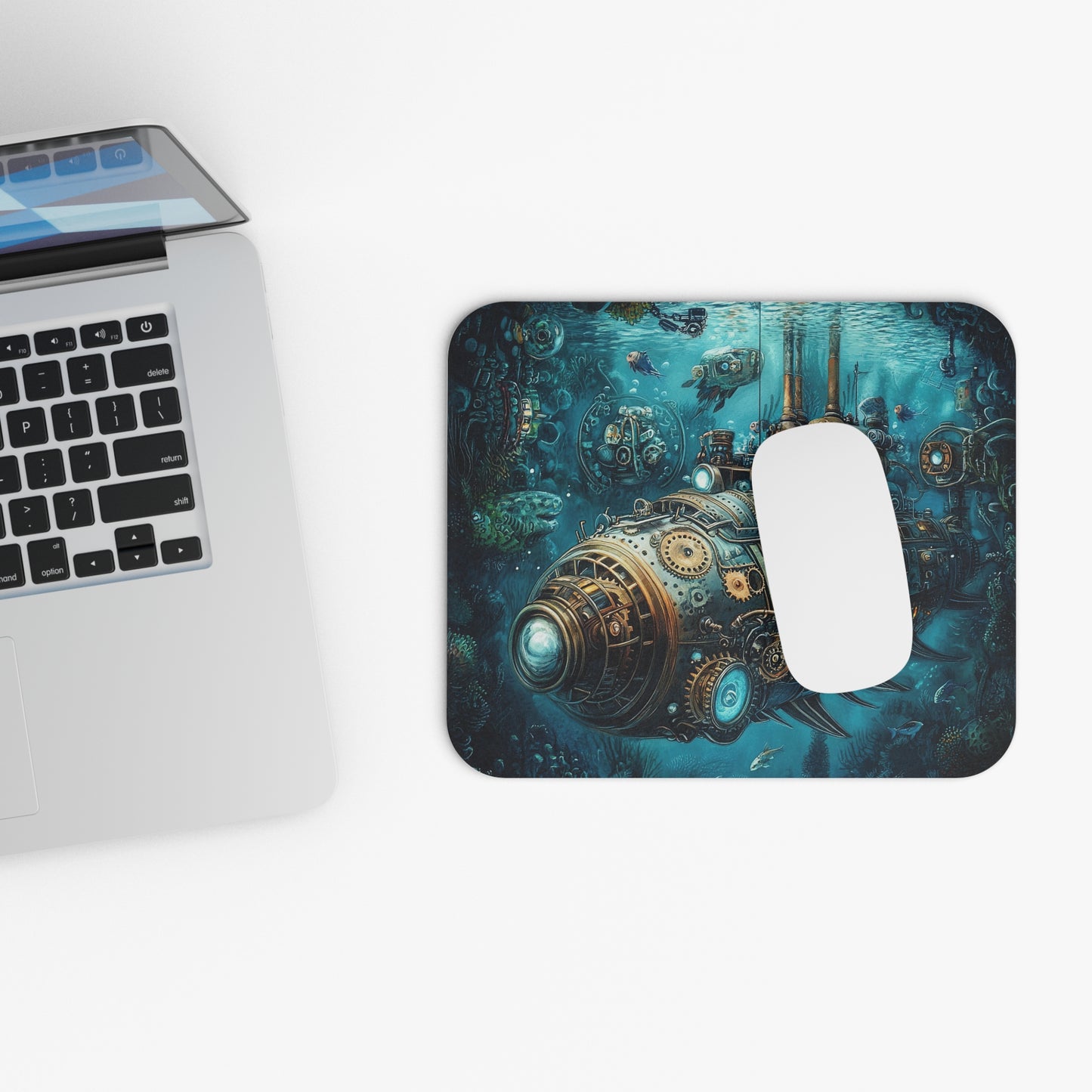 Steampunk - Submarine v5 - Mouse Pad (Rectangle)