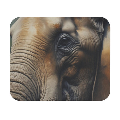 Elephants - Elephant Face - Side - Mouse Pad (Rectangle)