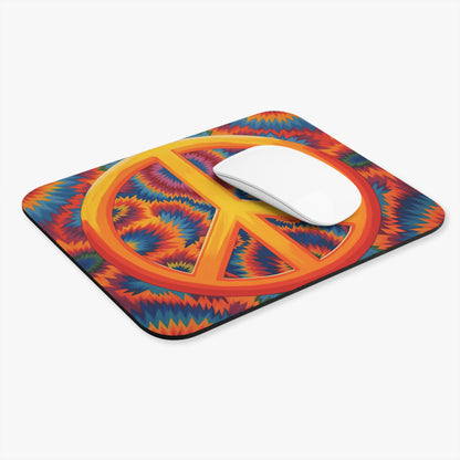 Hippie Peace Sign - v8 - Mouse Pad (Rectangle)