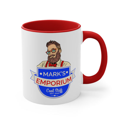 Printify - Mark's Emporium Logo - Accent Mugs - 11oz