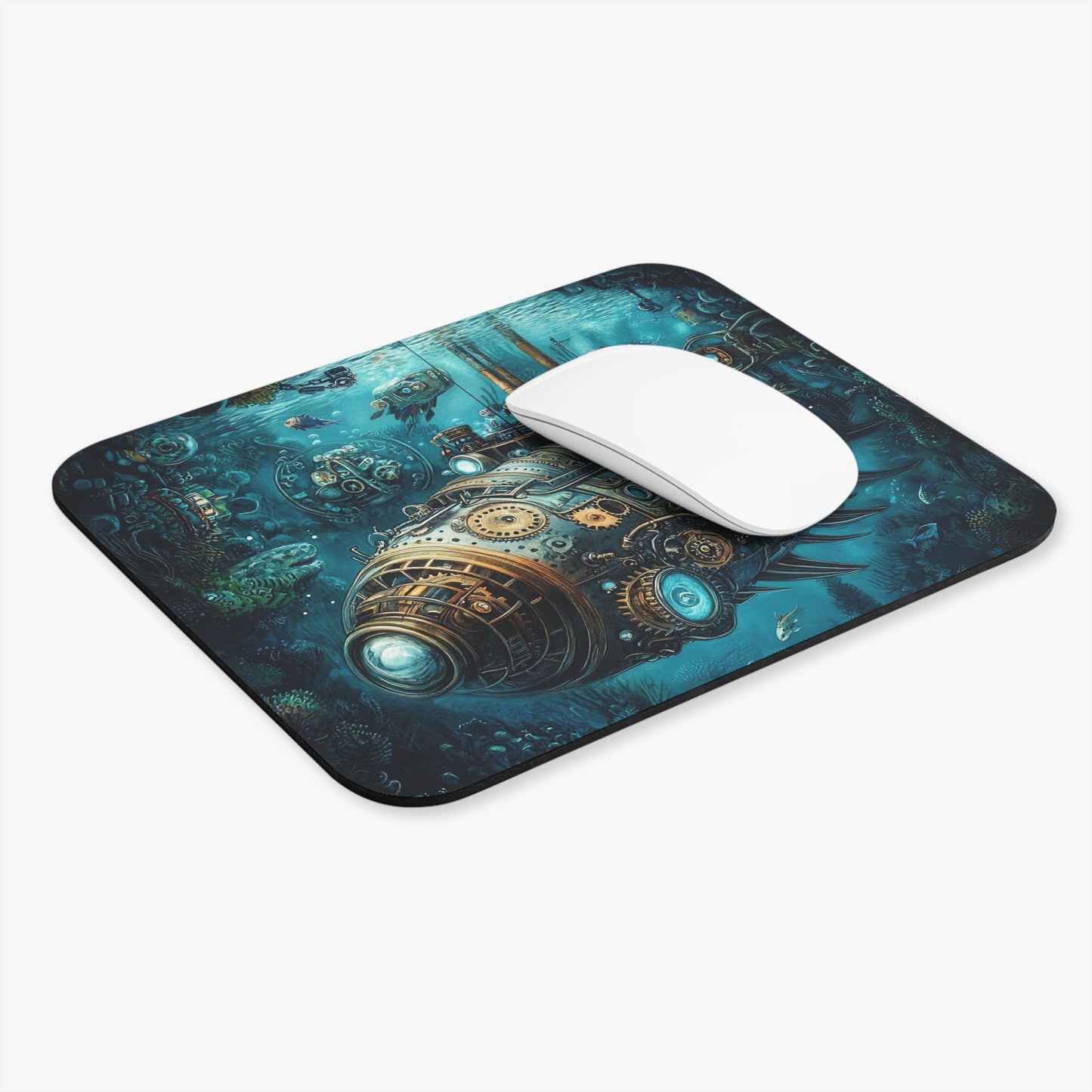 Steampunk - Submarine v5 - Mouse Pad (Rectangle)