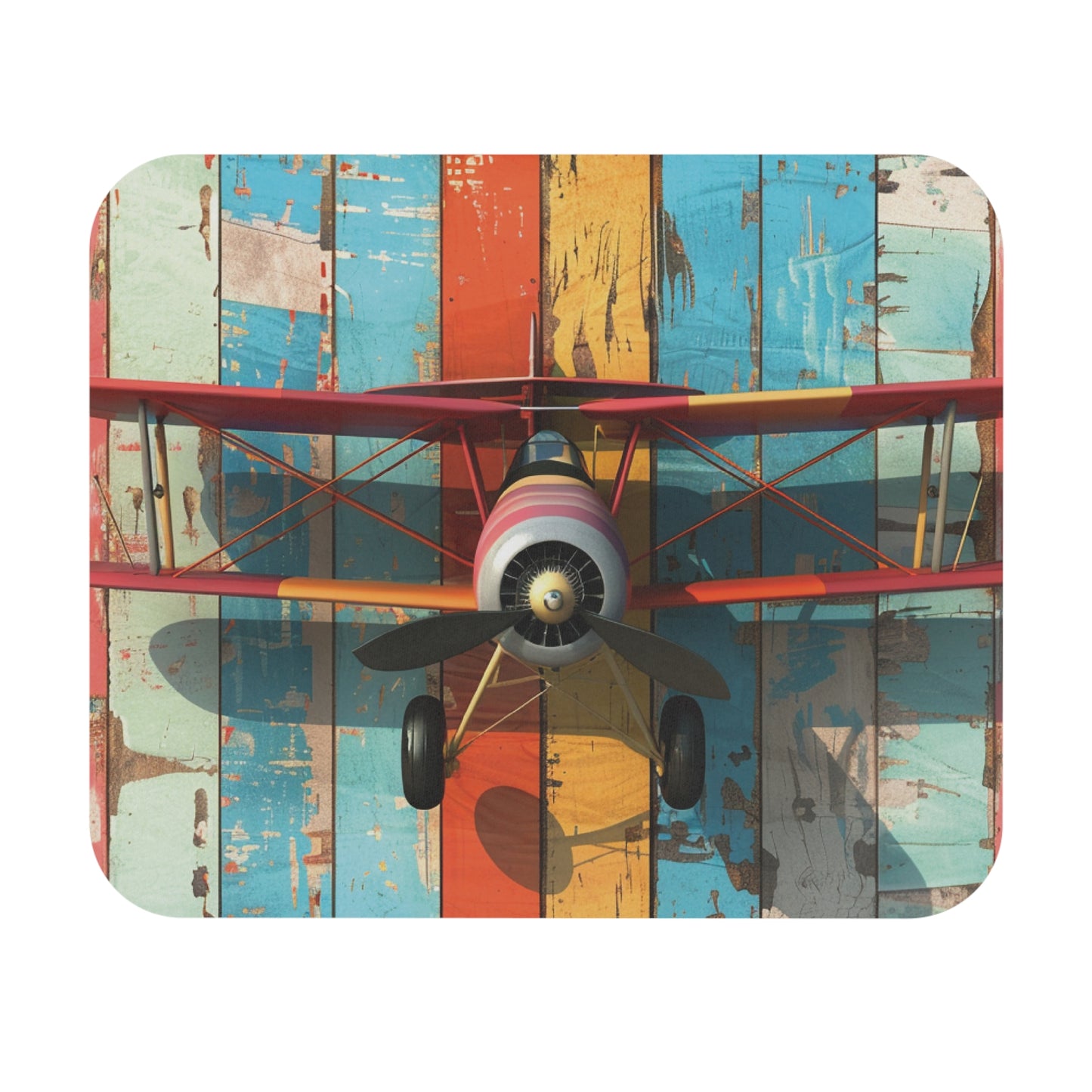 Aviation - Toy Biplane - Mouse Pad (Rectangle)