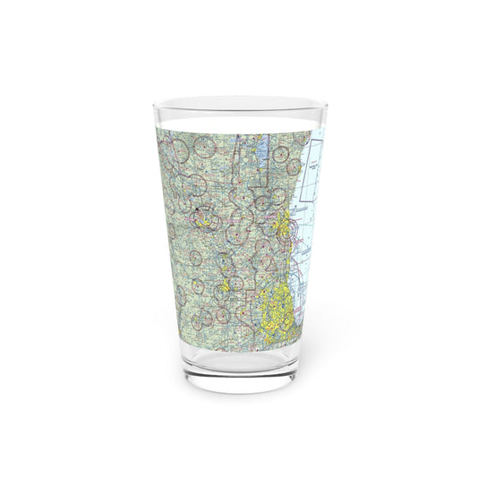 Aviation Sectional - Chicago - Pint Glass, 16oz