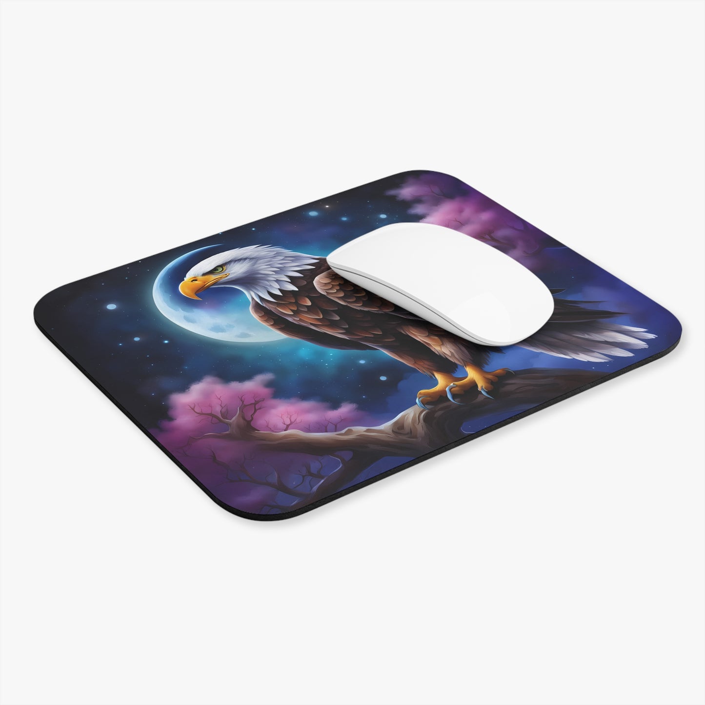 Eagles - Eagle In Night Sky - Mouse Pad (Rectangle)