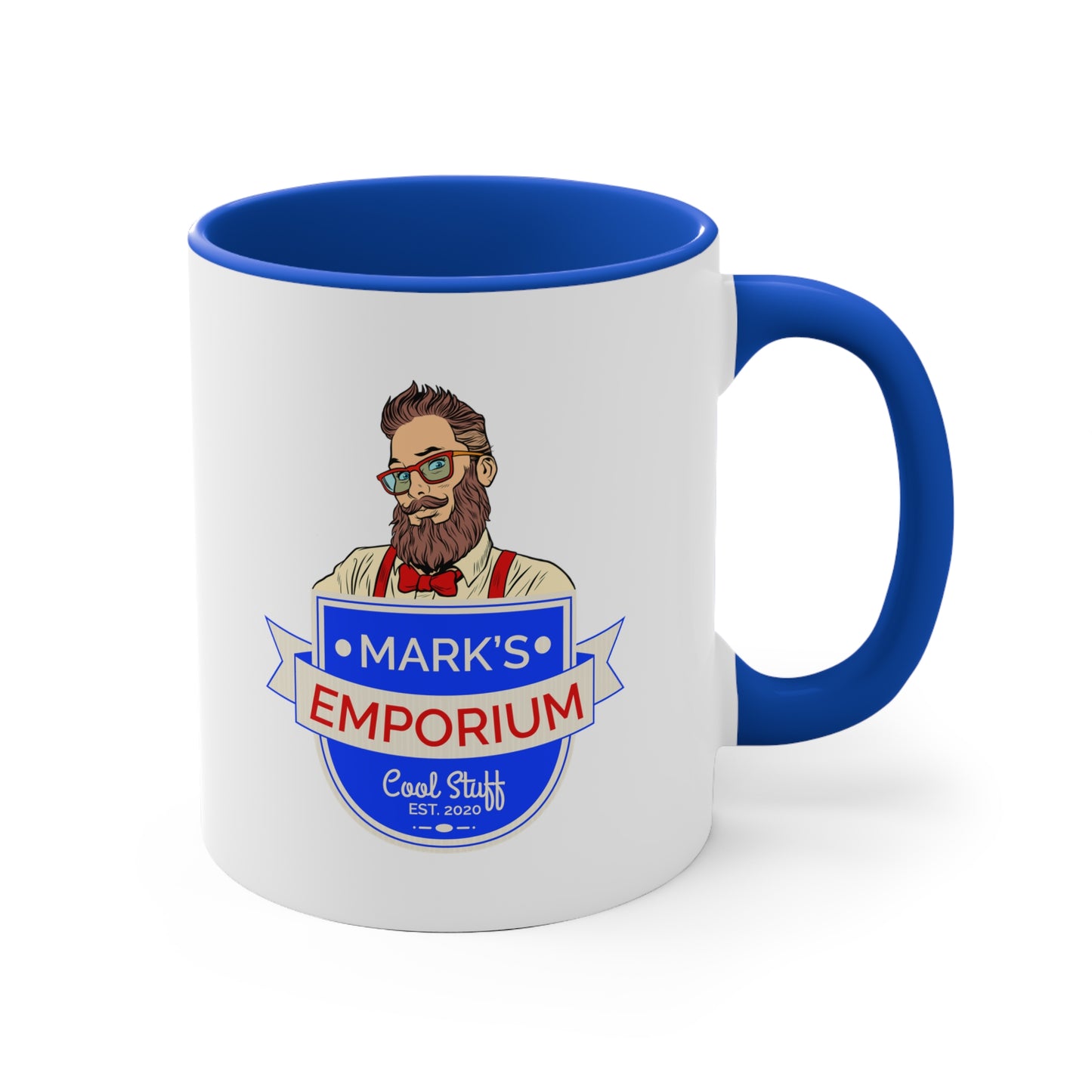 Printify - Mark's Emporium Logo - 11oz Accent Mug