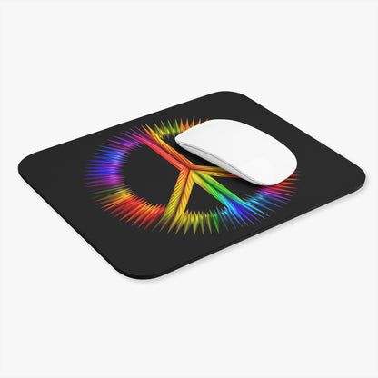 Hippie Peace Sign - v20 - Mouse Pad (Rectangle)