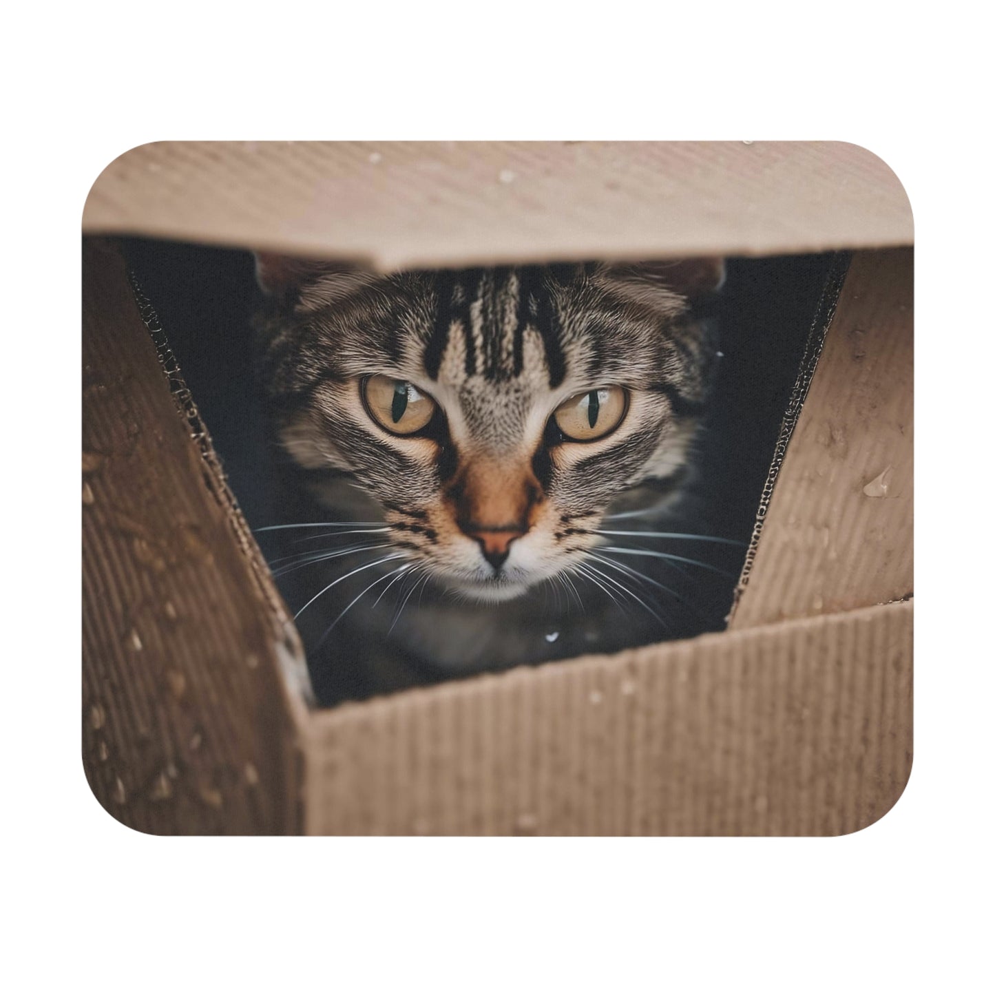 Cats - Cat In Wet Box - Mouse Pad (Rectangle)