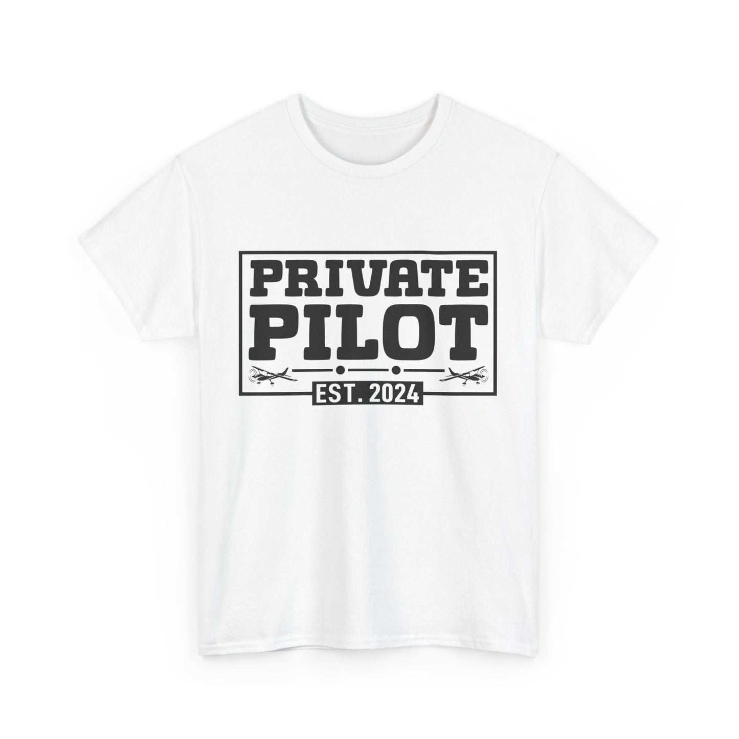 Private Pilot - EST 2024 - Unisex Heavy Cotton Tee