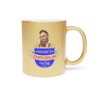 Printify - Mark's Emporium Logo - Metallic Mug (Silver or Gold)