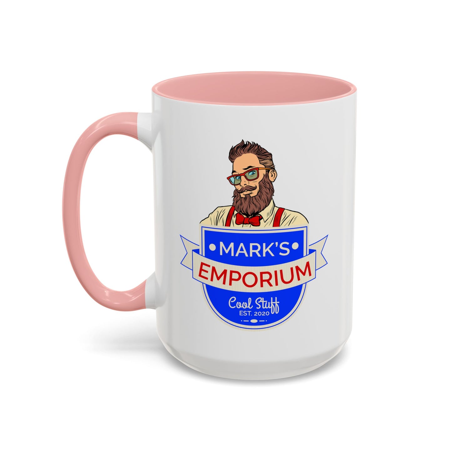 Printify - Mark's Emporium Logo - Accent Coffee Mug (15oz)