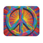 Hippie Peace Sign - v19- Mouse Pad (Rectangle)