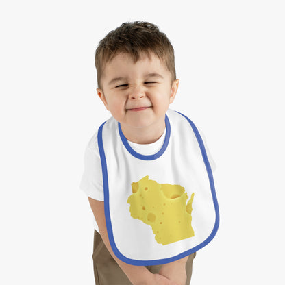 Wisconsin - Cheese - Baby Jersey Bib