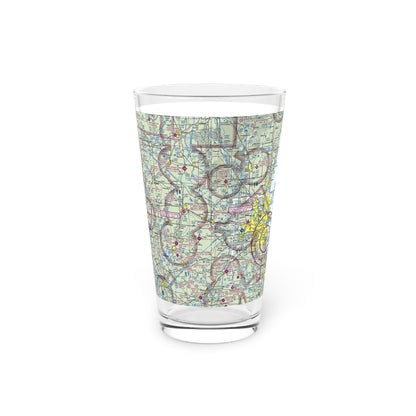 Airport Sectional - KMSN Madison WI - Pint Glass, 16oz