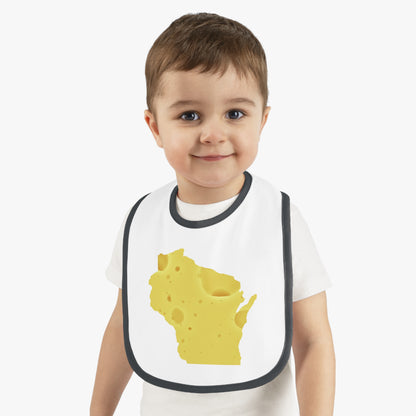 Wisconsin - Cheese - Baby Jersey Bib