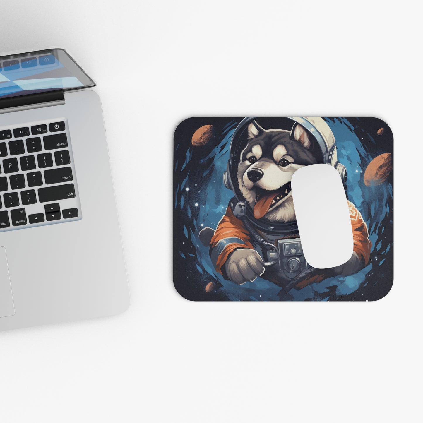 Dogs - Astronaut Dog In Space - Mouse Pad (Rectangle)