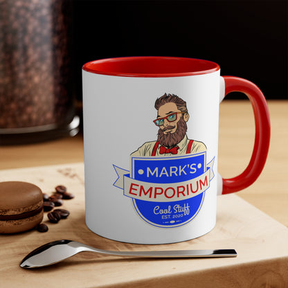 Printify - Mark's Emporium Logo - Accent Mugs - 11oz