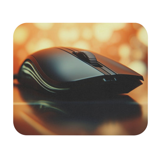 Computers - Black Mouse - Mouse Pad (Rectangle)