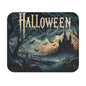 Halloween - Bats, Pumpkins, And Old House - Mouse Pad (Rectangle)