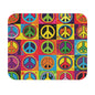 Hippie Peace Sign - v10 - Mouse Pad (Rectangle)