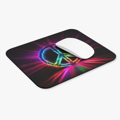 Hippie Peace Sign - v4 - Mouse Pad (Rectangle)