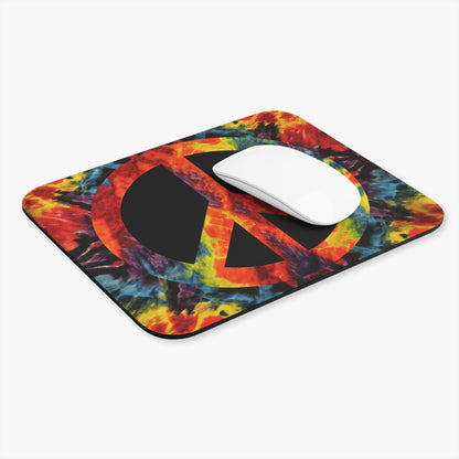 Hippie Peace Sign - v6 - Mouse Pad (Rectangle)