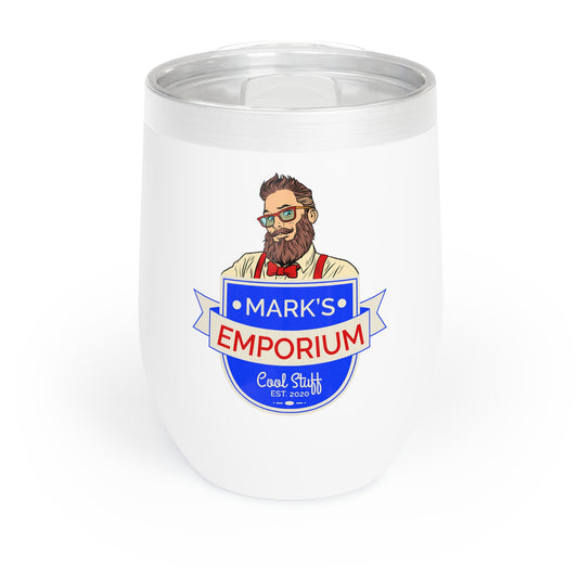 Mark's Emporium Logo - Chill Wine Tumbler