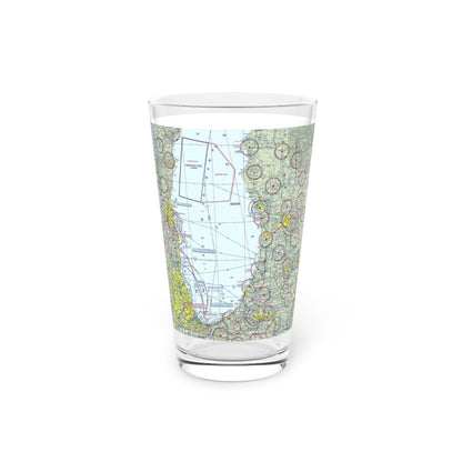 Aviation Sectional - Chicago - Pint Glass, 16oz