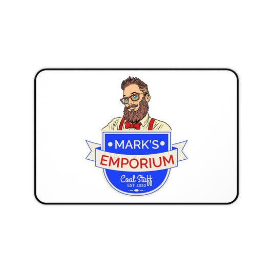 Printify - Mark's Emporium Logo - 12" x 18" Desk Mat