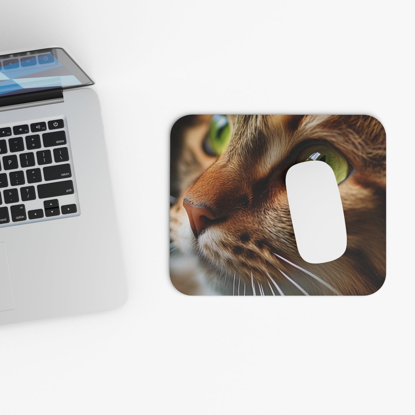 Cats - Cat Face - Eyes - Mouse Pad (Rectangle)