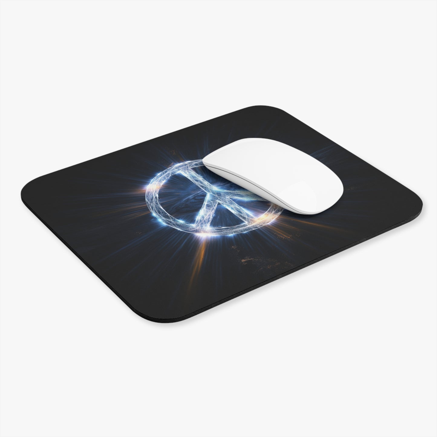 Hippie Peace Sign - v2 - Mouse Pad (Rectangle)