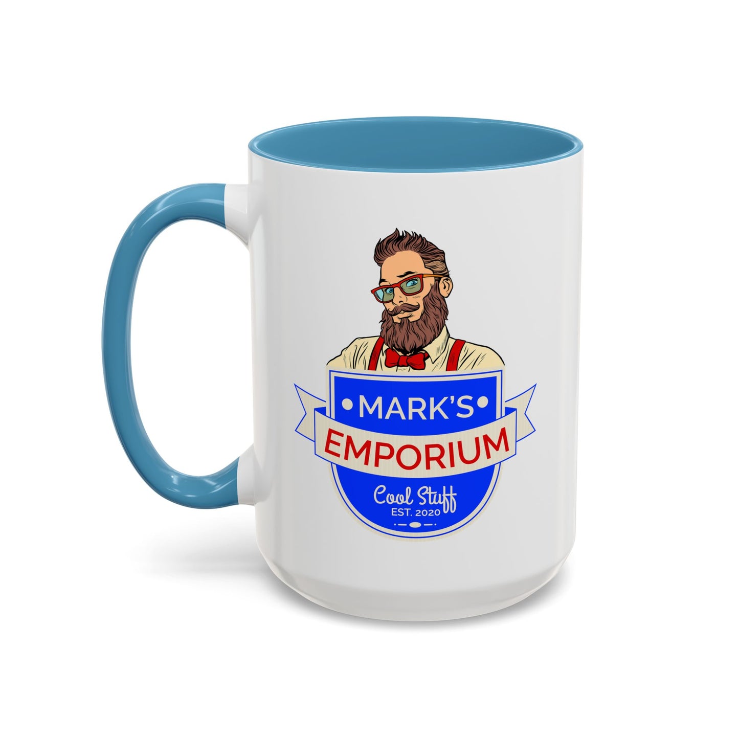 Printify - Mark's Emporium Logo - Accent Coffee Mug (15oz)