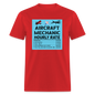 Aircraft Mechanic Hourly Rate - Color - Unisex Classic T-Shirt - red