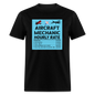 Aircraft Mechanic Hourly Rate - Color - Unisex Classic T-Shirt - black