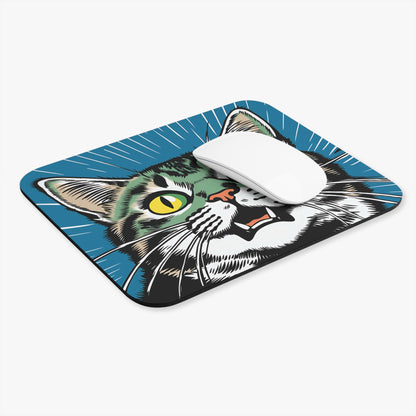 Cats - Pop Cat Face - Mouse Pad (Rectangle)