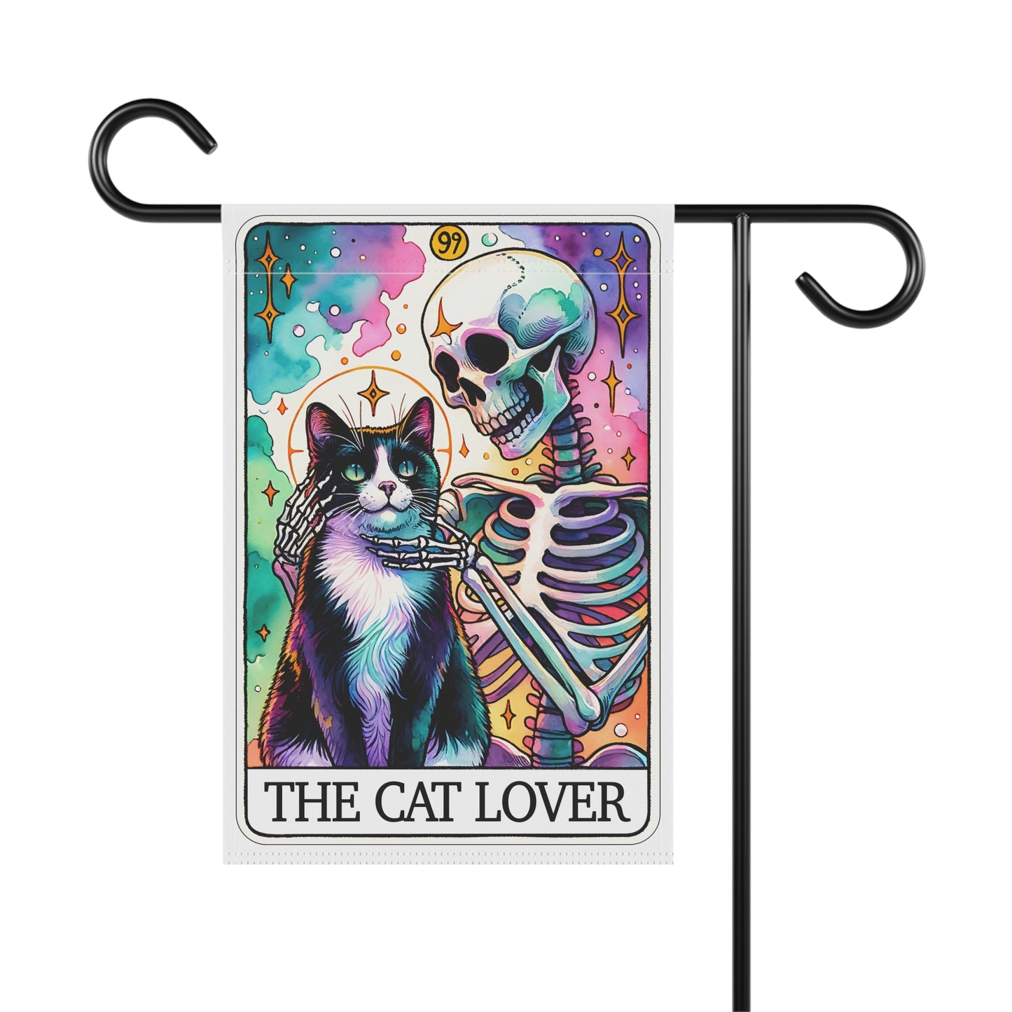 The Cat Lover Tarot Card - 12x18 Garden Flag