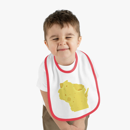 Wisconsin - Cheese - Baby Jersey Bib