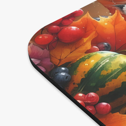 Cats - Kitten And Pumpkins - Mouse Pad (Rectangle)