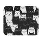 Cats - Black & White Cat Faces - Mouse Pad (Rectangle)