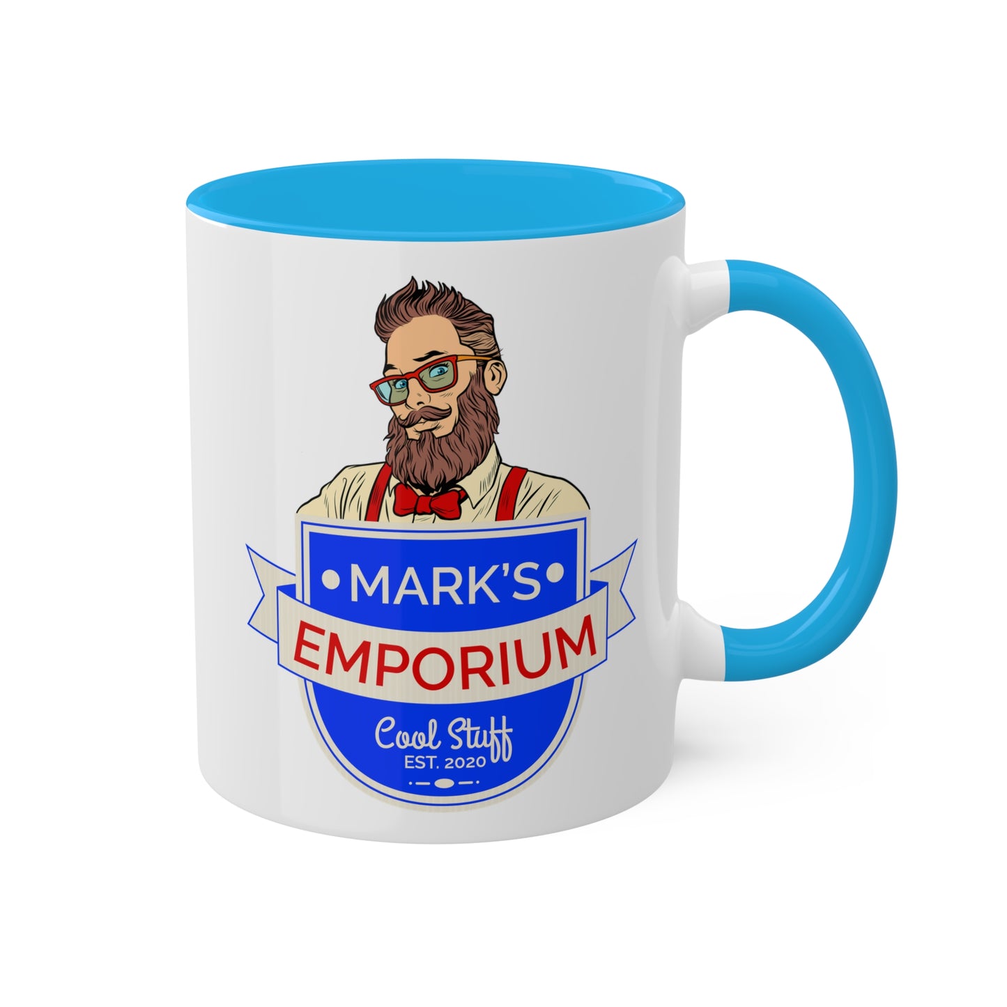 Printify - Mark's Emporium Logo - Colorful Mugs, 11oz