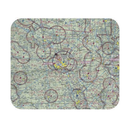 Airport Sectional - KMSN Madison WI - Mouse Pad (Rectangle)